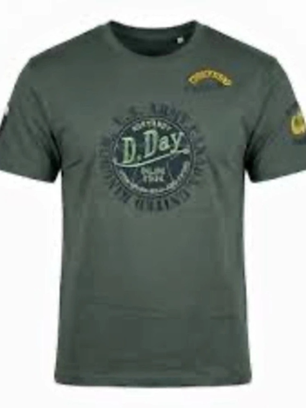 Paul Lucas Germany D-Day Airborne Ranger Graphic Short Sleeve Tee in Green